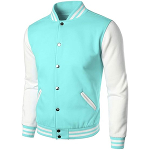 Blouson Bomber de Baseball Homme Style Universitaire Coupe Droite Ajustée Col Montant à Capuche Coupe-Vent Hiver Doublure Coton Matelassée Vente en Gros - Product Image 4