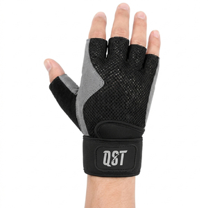 Guantes de Levantamiento de Pesas de Medio Dedo con Palma Acolchada y Soporte para Muñeca, Guantes de Entrenamiento de Gimnasio, Logotipo Personalizado OEM ODM Unisex - Product Image 6