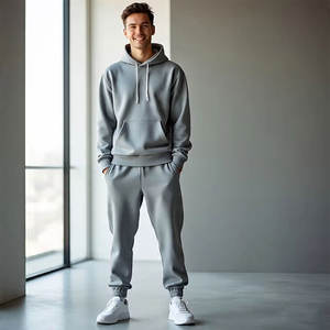 Conjuntos Deportivos para Hombre al por Mayor, Nueva Llegada, Color Sólido, Dos Piezas, Casuales, Ligeros, Corte Ajustado - Product Image 3