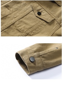 Chaquetas para Hombre, Marca de Moda, Estilo Denim, Corte Holgado, Versión Casual para Deportes, Chaqueta de Motero, Abrigos para Hombre - Product Image 3