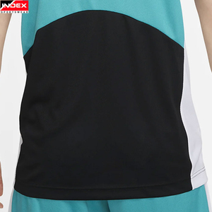 Camiseta sin mangas para hombre INDEX, cuello redondo, con bloques de color, tejida, transpirable, deportiva, para gimnasio, chaleco atlético de poliéster - Product Image 3