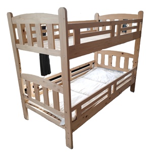 Lit superposé en bois style ferme pour enfants avec aire de jeux, mobilier de chambre moderne et élégant - Product Image 4