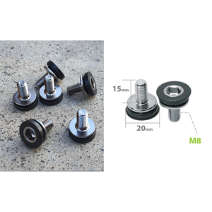 ONIPAX Lot de 6 boulons hexagonaux pour bras de manivelle de vélo 8 mm x 15 mm 79,9 g pour un cyclisme efficace - Product Image 3