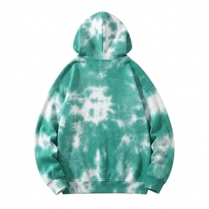 Sweat-shirt à capuche oversize tie-dye en molleton de coton vierge, vente en gros - Product Image 3