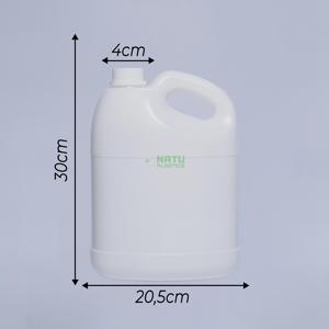 Bidón de Plástico HDPE de 4L de Alta Resistencia para Líquido Lavavajillas, Contenedor Duradero con Tapa de Rosca - Product Image 6