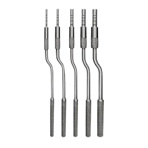 Lot de 10 Osteotomes Sinusaires Manuels en Acier Inoxydable – Pointes Droites, Angulées, Réglables, à Vis et Concaves pour Implants Dentaires et Chirurgie Osseuse - Product Image 5