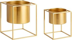 Modern Gold Plated Circular Wall Rack With White <b>Shelves</b> Minimalist Design For Indoor Use - Product Image 3