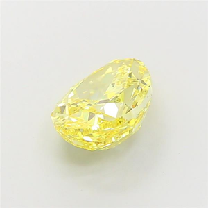 Diamant de laboratoire élégant de forme poire, jaune vif fantaisie, taille excellente, haute brillance, pierre lâche de type CVD 2A, pour la fabrication de bijoux. - Product Image 2