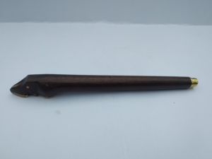 Pipe à herbe Dokha en bois faite à la main, forme naturelle sculptée, imitation antique, objet de collection - Product Image 4