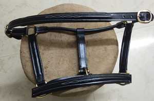 Harnais pour cheval en cuir véritable rembourré avec pierres Swarovski, personnalisable avec couverture, disponible en toutes tailles - Product Image 3