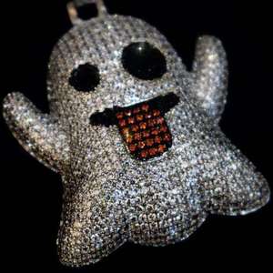 Colgante de Plata de Ley 925 con Moissanita, Estilo Hip Hop, Totalmente Cubierto de Diamantes de Corte Redondo, Chapado en Oro, para Hombre y Mujer - Product Image 3