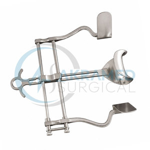 Écarteur abdominal V Mueller Balfour avec jeu de lames latérales Gibson, en acier inoxydable, instrument de chirurgie générale, certifié CE ISO - Product Image 4