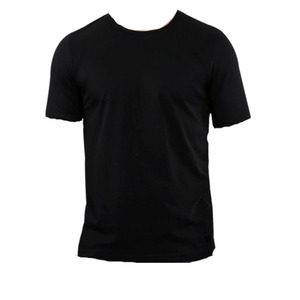 T-shirt pour homme en mélange de coton, coupe classique, col rond, manches courtes, pour un port quotidien confortable - Product Image 1