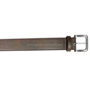 Made in India Designer Hot Selling Leather Casual <b>Belt</b> <b>for</b> <b>Jeans</b> in All Custom Sizes with Solid Silver Antique Brass Buckle - Product Image 6