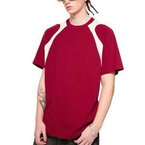 T-shirt Lulu surdimensionné à logo imprimé bicolore vintage, coupe ample, panneaux contrastants, 100 % coton, écologique, style universitaire - Product Image 5