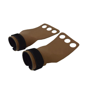 Poignées de gymnastique à marque privée avec paume en cuir, sangles de poignet réglables antidérapantes pour la gymnastique, le CrossFit, les tractions - Product Image 3