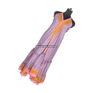 Nouvelle robe sari en soie vintage de style bohème indien moderne, imprimé traditionnel, pour femmes, tenue d'été, mode féminine - Product Image 5