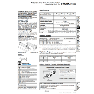 Cilindro de aire SMC Pneumatics Piezas neumáticas - Product Image 3