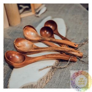 Custom Logo Wooden Cooking Spoon Handmade Natural Kitchenware Personalized Design for Restaurants Cafes Hotels and Retail Shops - Product Image 1