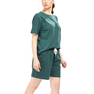 Hot Selling Summer Eco-Friendly Women's 2-Piece T-shirt and Shorts <b>Set</b> Breathable Quick Dry Casual Wear Women <b>Twin</b> <b>Set</b> - Product Image 3