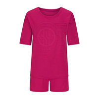 Ensemble t-shirt court et short blanc pour femme, manches courtes, col rond, décontracté, printemps été, tricoté en coton, tenue 2 pièces