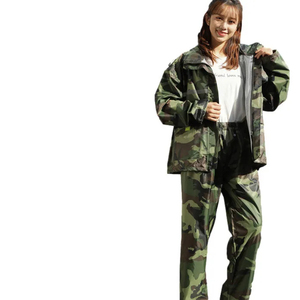 ชุดกันฝนลายพรางสำหรับกิจกรรมกลางแจ้ง กางเกงกันฝนแบบกันน้ำ ชุดกันฝนสำหรับขี่มอเตอร์ไซค์ สำหรับทุกเพศ - Product Image 3