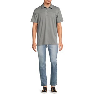 Polo de luxe personnalisé avec logo – Polo de golf 100 % coton blanc et noir pour hommes et femmes, grandes tailles disponibles - Product Image 5
