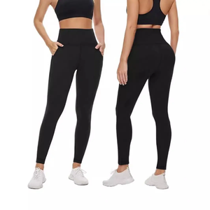Custom Logo Women High Waist Yoga <b>Leggings</b> <b>With</b> <b>Pockets</b> Wholesale Gym Fitness <b>Leggings</b> Manufacturer OEM Private Label - Product Image 4
