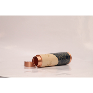 Handcrafted Designer Pure Copper Water <b>Bottle</b> Ayurvedic Leak Proof Jointless <b>Flask</b> for Yoga Gym & Corporate Gifting - Product Image 3