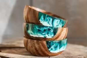 Tazón de Resina y Madera Hecho a Mano, Tazón para Servir Alimentos, Tazón para Sopa, Diseño Moderno, Alta Calidad, Decoración para Fiestas y Bodas - Product Image 6