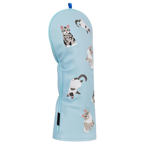 Housses de tête de club de golf en cuir imperméables, nouvelle collection 2026, légères, pour bois de fairway et hybrides, ensemble de housses de couleur unie - Product Image 6