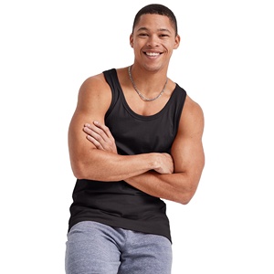 Camiseta Deportiva de Poliéster para Hombre, Estilo Musculoso, Corte Stringer, Sin Mangas, para Gimnasio, Estilo Moderno - Product Image 1