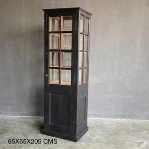 Meilleure collection d'armoires de présentation en bois et verre faites à la main, art himalayen antique - Product Image 1