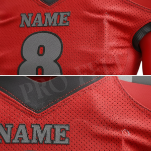Derniers modèles OEM ODM personnalisés, uniformes de football américain avec nom et numéro d'équipe, sublimation, polyester, spandex, vêtements de sport - Product Image 4