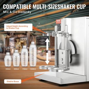 120W frullatore commerciale a doppia testa macchina per il tè al latte macchina per il Milkshake regolabile 180 1L tazza per il latte tè - Product Image 3