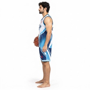 Conjunto de Uniforme de Baloncesto, Camiseta y Pantalones Cortos, Ropa Deportiva para Equipos, Transpirable, Ligero, para Entrenamiento y Juego, con Servicio OEM - Product Image 4