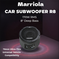 Subwoofers de voiture de haute qualité 170W RMS, boîtier en aluminium, DC 14.4V, puissants pour les systèmes audio