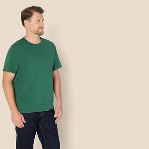 Camiseta de Manga Corta Casual con Cuello Redondo para Hombre, 100% Algodón, Ultraligera, Transpirable, de Secado Rápido, Entrega Rápida - Product Image 3