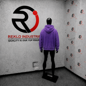 Sudadera con Capucha y Cremallera para Hombre, Color Morado, Talla Grande, Diseño de Corazón, Informal, de Algodón Tejido, con Logotipo Frontal, Estilo Otoñal, Ropa Urbana - Product Image 4