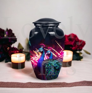 Decorative adult human peacock urns for ashes funeral decorations <b>memorial</b> cremation <b>keepsake</b> tribute remembrance - Product Image 4