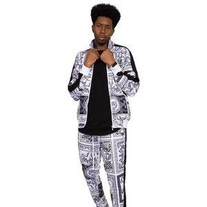 Vêtements d'entraînement pour sports d'équipe, 100% coton, séchage rapide, hiver, survêtement décontracté pour homme, personnalisable, sublimation, fermeture éclair intégrale, jogging - Product Image 6