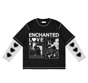 เสื้อยืดกราฟิก Y2K คุณภาพสูง ผ้าคอตตอนหนา 300 GSM ทรงบ็อกซี่ แขนยาวสองชั้น รับผลิตแบบ OEM - Product Image 1