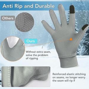 Gants de course OEM avec logo personnalisé, gants de jogging pour hommes et femmes, équipement d'entraînement léger, vente en gros - Product Image 4