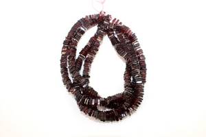 Natural Garnet Heishi Square 4 - 5 mm Approx / Square <b>beads</b> / <b>Red</b> Garnet <b>Beads</b> / <b>Red</b> Gemstone <b>Beads</b> / Garnet Choki - Product Image 4