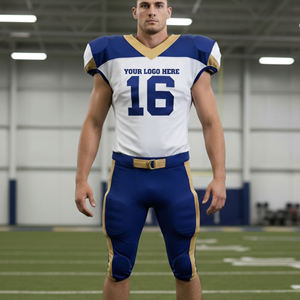 Best Selling American Football Uniform Plus Size Latest Style Breathable Short Quick Dry Anti - Product Image 1