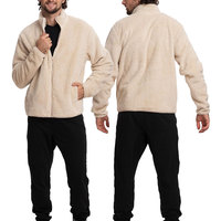 Veste en polaire chaude avec doublure douce, construction confortable et fermeture éclair intégrale sur le devant