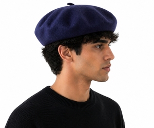 Béret unisexe personnalisable en laine douce, style français, classique, décontracté, chaud et confortable, sensation douce - Product Image 3