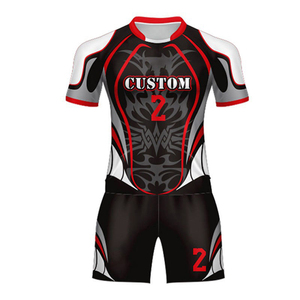 Conjunto Deportivo de Camiseta y Pantalones Cortos con Cuello Alto, Impresión por Sublimación Completa, Personalizado con Impresión Frontal, Secado Rápido - Product Image 1