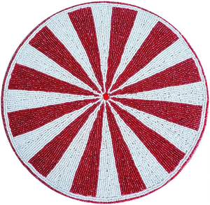 Embroidery Seed Beaded Placemat Hand-sewn Bead <b>Kit</b> Beadwork Pattern Set Seed Bead Stitching <b>Kit</b> <b>Weaving</b> Project - Product Image 6