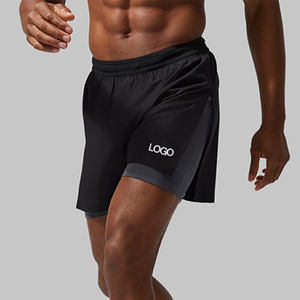 Short de bain pour homme, anti-UV, polyester/coton, séchage rapide, motif uni personnalisé, pour la plage, la natation, l'entraînement, 1 pièce - Product Image 1